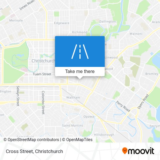 Cross Street map