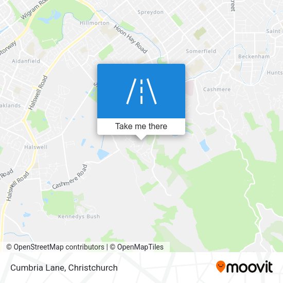 Cumbria Lane map