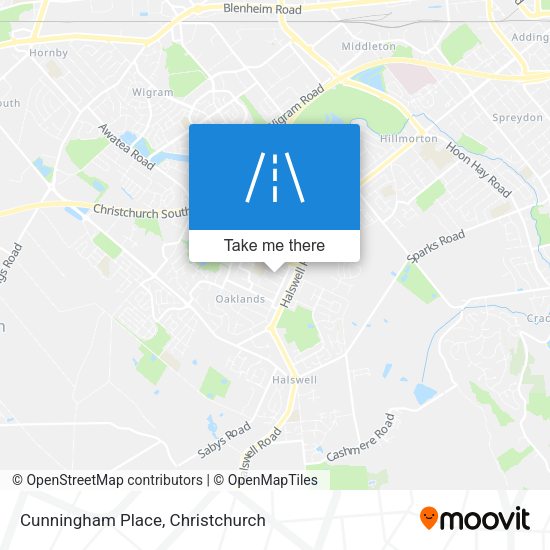 Cunningham Place map