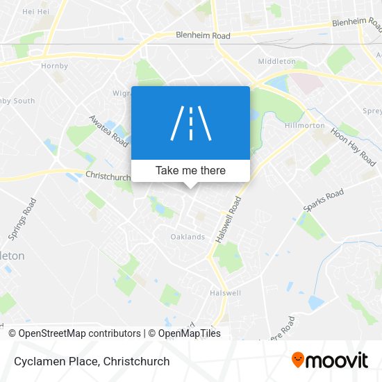 Cyclamen Place map