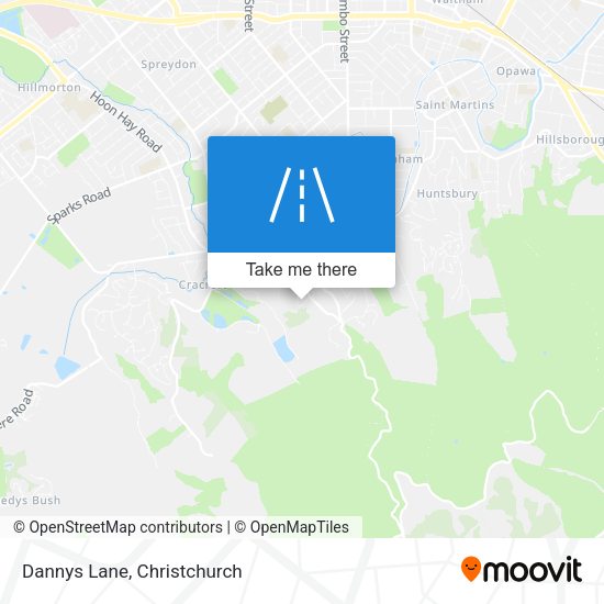 Dannys Lane map