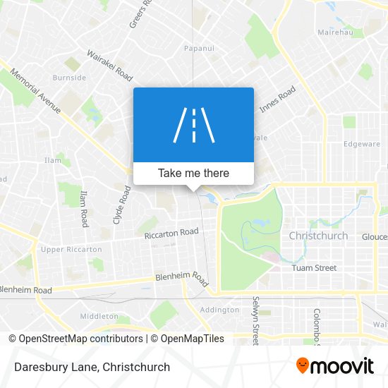 Daresbury Lane map