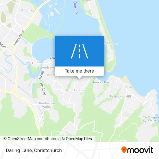 Daring Lane map