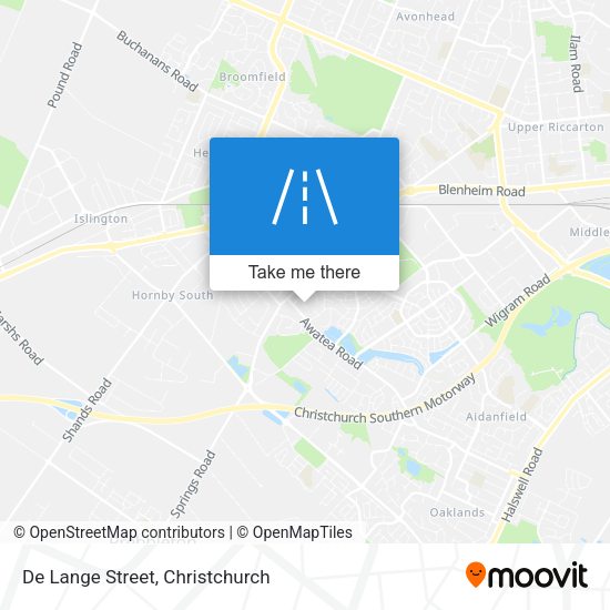 De Lange Street map