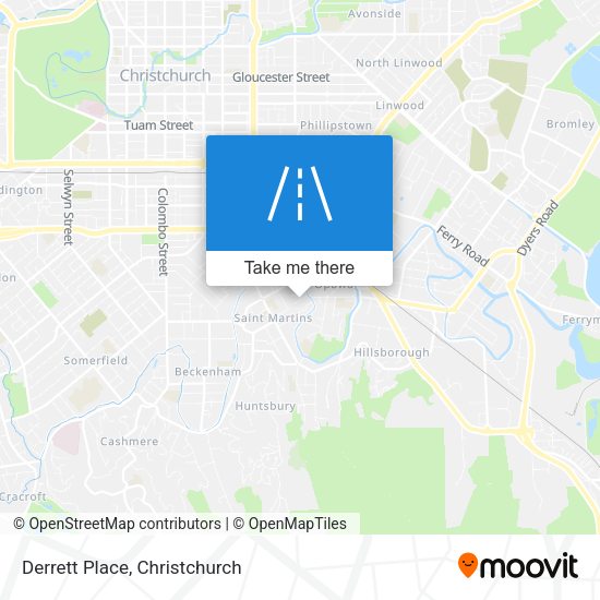 Derrett Place map