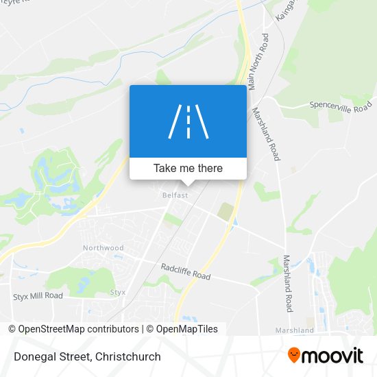 Donegal Street map