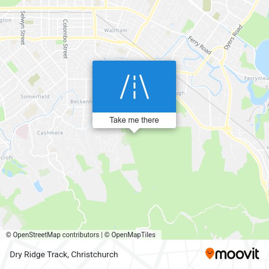 Dry Ridge Track map