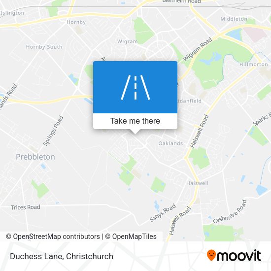 Duchess Lane map