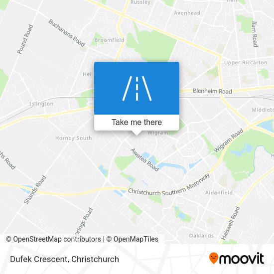 Dufek Crescent map
