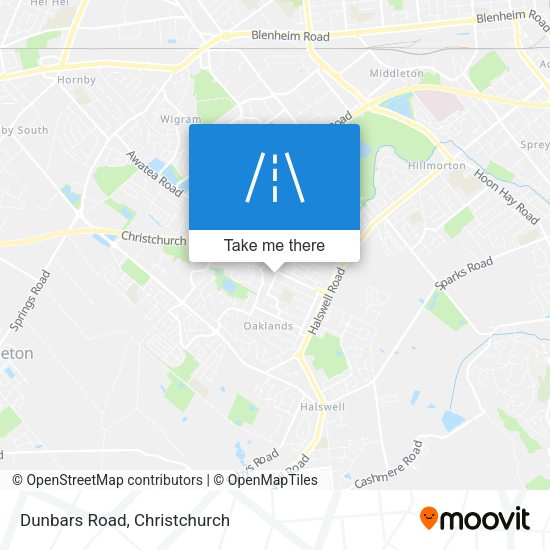 Dunbars Road map