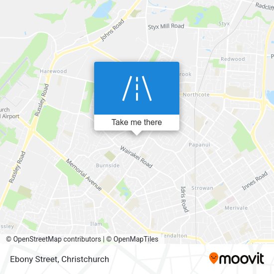 Ebony Street map