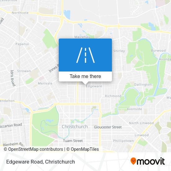 Edgeware Road map