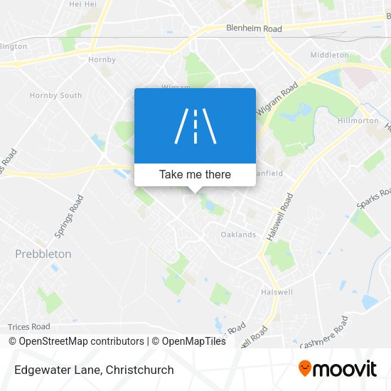 Edgewater Lane map