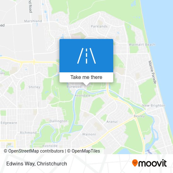 Edwins Way map