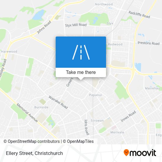 Ellery Street map