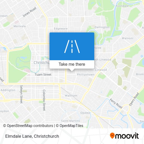 Elmdale Lane map