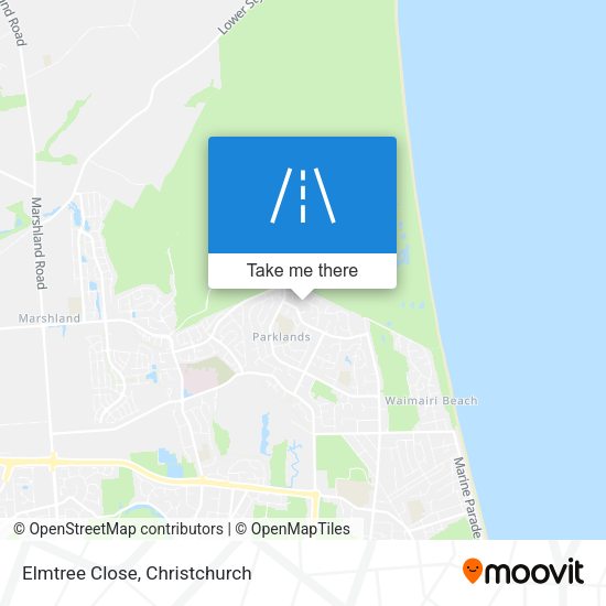 Elmtree Close map