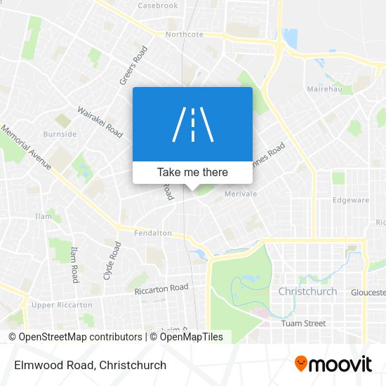 Elmwood Road map
