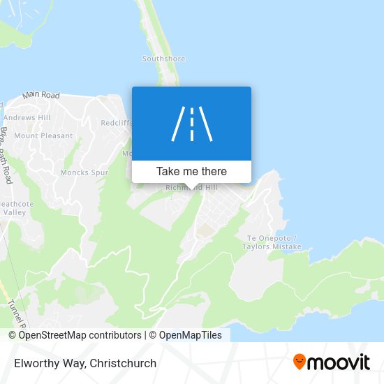 Elworthy Way map