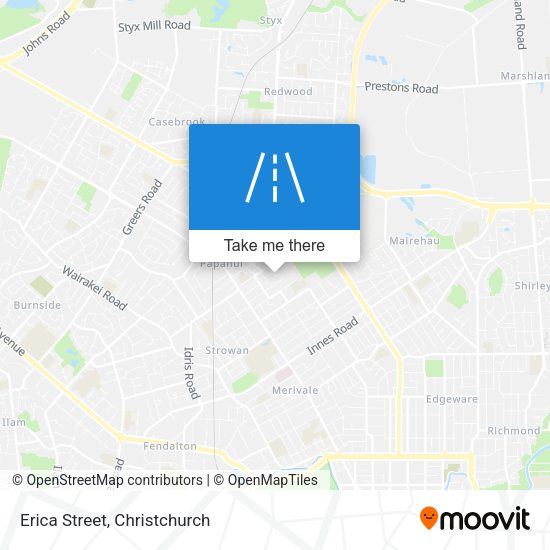 Erica Street map