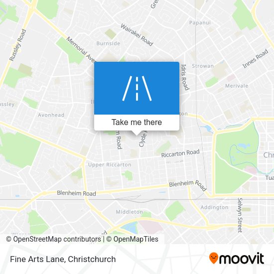 Fine Arts Lane map