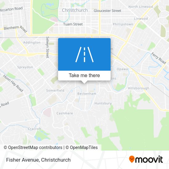 Fisher Avenue map