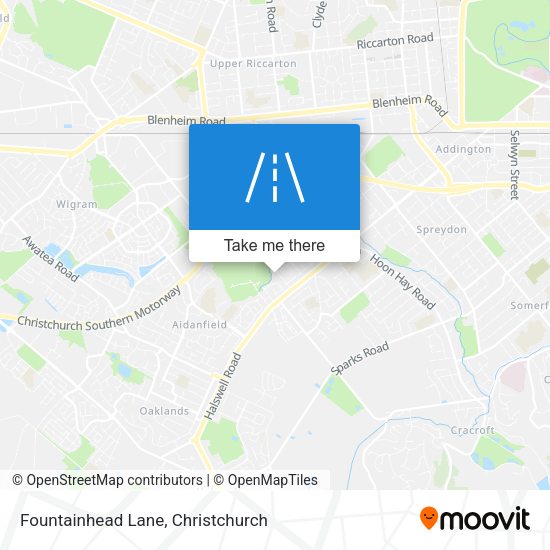 Fountainhead Lane map