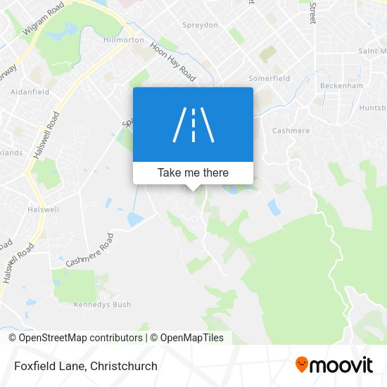 Foxfield Lane map