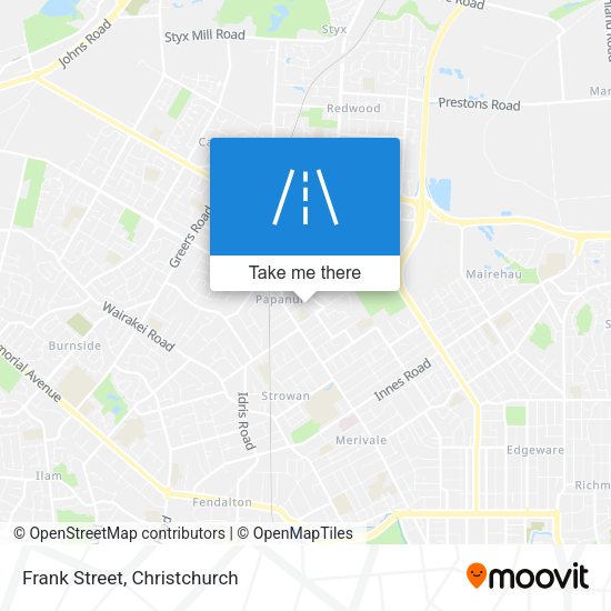 Frank Street map