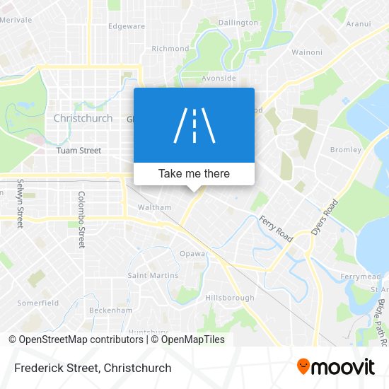 Frederick Street map