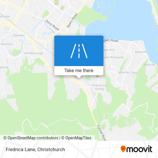 Fredrica Lane map