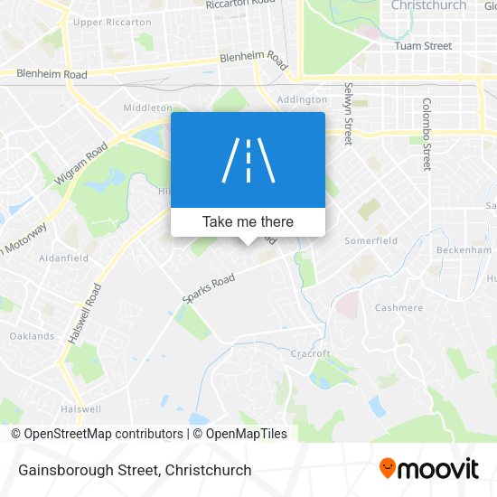 Gainsborough Street map