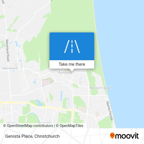 Genista Place map