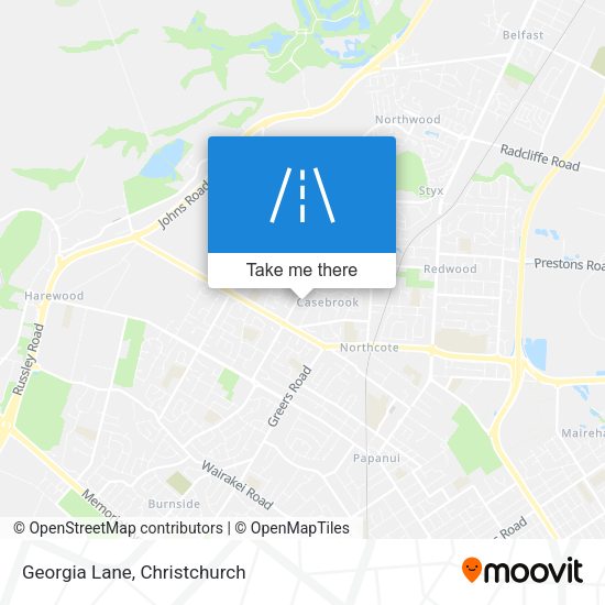 Georgia Lane map