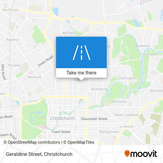 Geraldine Street map