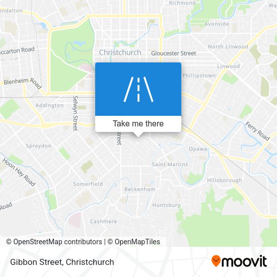 Gibbon Street map