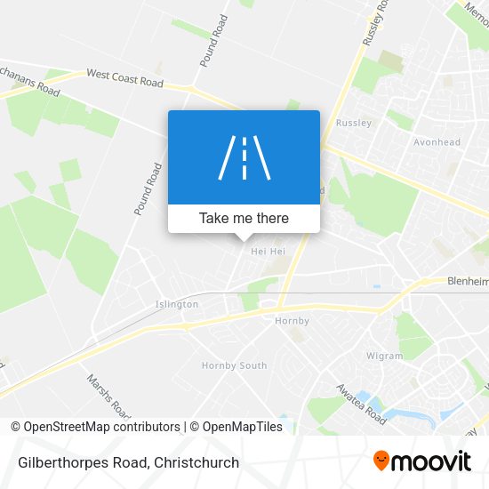 Gilberthorpes Road map