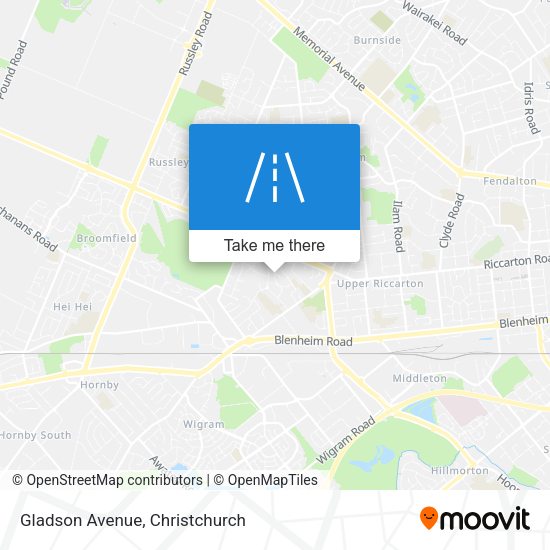Gladson Avenue map