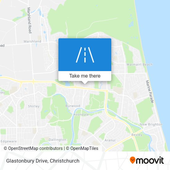 Glastonbury Drive map