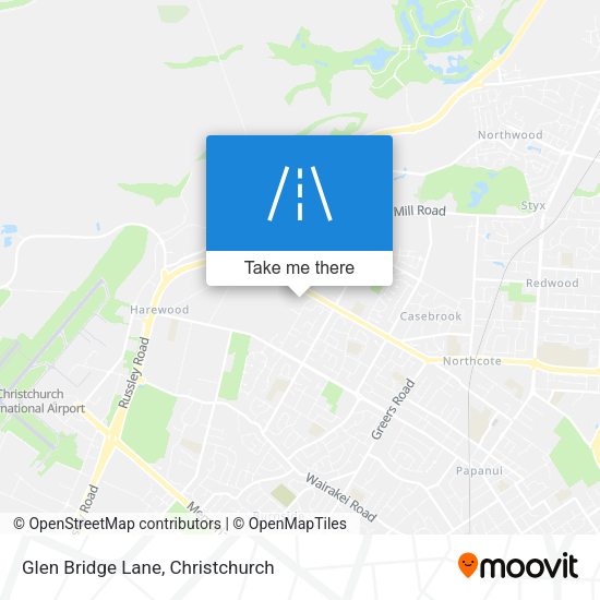Glen Bridge Lane map