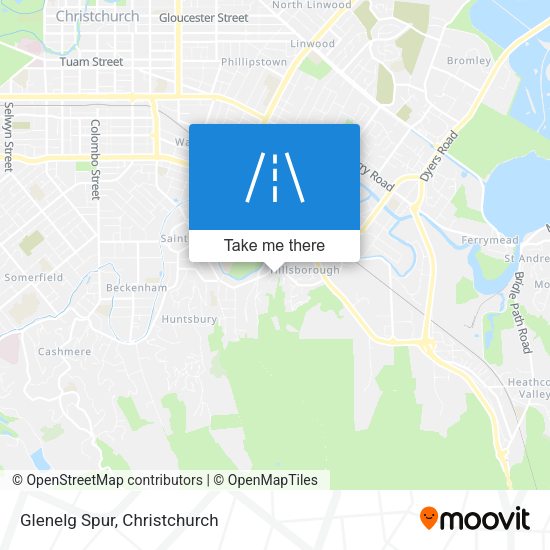 Glenelg Spur map