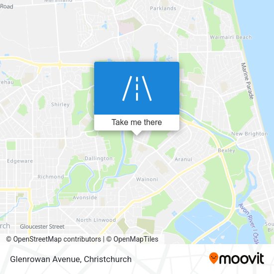 Glenrowan Avenue map