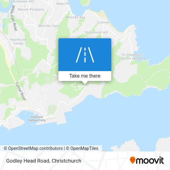 Godley Head Road map