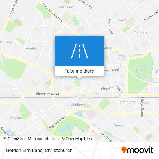 Golden Elm Lane map