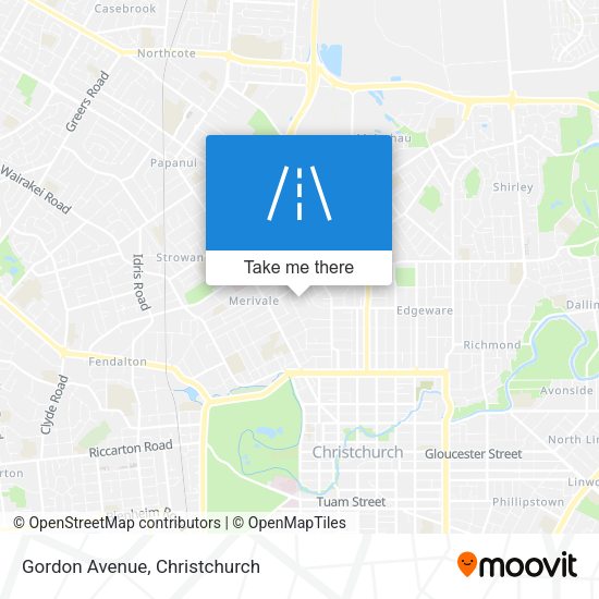 Gordon Avenue map