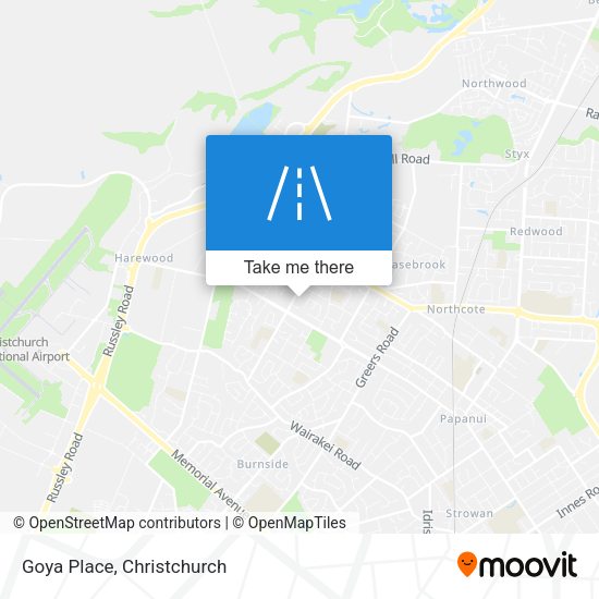 Goya Place map