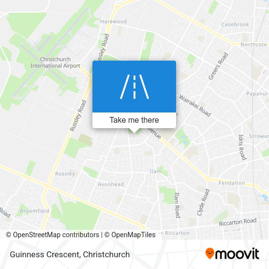 Guinness Crescent map