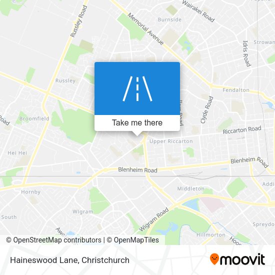 Haineswood Lane map