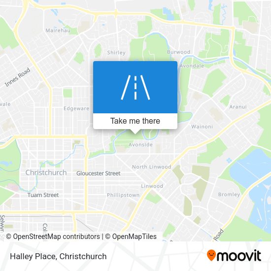Halley Place map