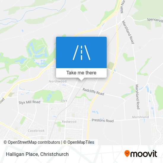 Halligan Place map